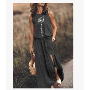 Just Breathe Dandelion Maxi Dress